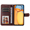 Pikkukuva 3 / 9: SKALO Xiaomi Redmi 13C 4G PU-nahkainen Lompakkokotelo - Valitse väri Brown
