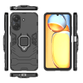 Miniatyrbild 5 av 6: SKALO Xiaomi Redmi 13C 4G Armor Hybrid Metallring skal - Svart Svart