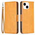Miniatyrbillede 1 af 7: SKALO iPhone 15 Flip Cover m. pung i PU-læder - Gul Yellow