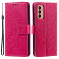 Miniatyrbild 1 av 6: SKALO Samsung A14 4G/5G Mandala Plånboksfodral - Cerise Cerise