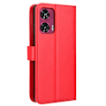 Miniatyrbillede 7 af 7: SKALO Motorola Edge 50 Fusion PU-læder Pungetui - Vælg farve Red