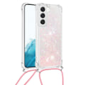 Miniatyrbillede 6 af 6: SKALO Samsung S23 Kvicksand Glitter Mobile Collar - Pink Pink