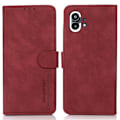 Pikkukuva 1 / 7: SKALO Nothing Phone (1) KHAZNEH Lompakkokotelo PU-nahasta - Punainen Red