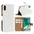 Pikkukuva 2 / 3: SKALO iPhone X/XS Lompakkokotelo Aitoa nahkaa - Valitse väri White