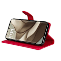 Miniatyrbillede 4 af 8: SKALO Motorola Edge 50 5G PU-læder Pungetui - Vælg farve Red