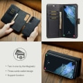 Pikkukuva 11 / 11: DG MING Samsung S22 2-i-1 Magnet Plånboksfodral - Svart Black
