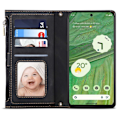 Miniatyrbillede 3 af 9: SKALO Google Pixel 7a ESEBLE Big Wallet Pungetui - Sort Black