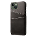 Miniatyrbillede 2 af 5: SKALO iPhone 14 Plus PU-læder Kortholder Cover - Sort Black