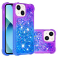 Miniatyrbild 3 av 7: SKALO iPhone 15 Plus Kvicksand Glitter Hjärtan TPU-skal - Lila-Blå multifärg