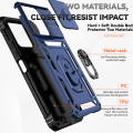 Pikkukuva 4 / 9: SKALO Xiaomi Redmi 13C 4G Armor hybridi metallirengas kameran liukusäädin - Sininen Blue