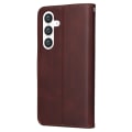 Pikkukuva 9 / 9: SKALO Samsung S24 PU-nahkainen Lompakkokotelo - Valitse väri Brown