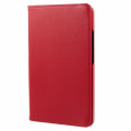 Miniatyrbillede 4 af 11: SKALO Samsung Tab A9 360 Litchi Flip Cover - Rød Red