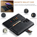 Pikkukuva 7 / 11: DG MING Samsung S24 Ultra 2-in-1 magneetti lompakkokotelo - Musta Black