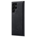 Miniatyrbillede 2 af 5: DG.MING Samsung S24 Ultra Premium PU-læder Hybrid Cover - Sort Black