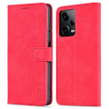 Pikkukuva 1 / 9: SKALO Xiaomi Redmi Note 12 Pro 5G AZNS lompakkokotelo - Punainen Red