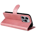 Miniatyrbild 5 av 9: SKALO iPhone 16 Pro Max PU-Läder Plånboksfodral - Fler färger Rosa