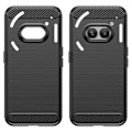 Pikkukuva 9 / 9: SKALO Nothing Phone (2a) Plus Armor Carbon Iskunkestävä TPU suojakuori - Valitse väri Black