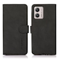 Miniatyrbillede 1 af 8: SKALO Motorola Moto G53 5G KHAZNEH Pungetui i PU-læder - Sort Black
