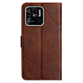 Miniatyrbild 8 av 8: SKALO Xiaomi Redmi 10C Embossed Plånboksfodral i PU-Läder - Brun Brun