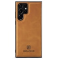 Pikkukuva 1 / 5: DG.MING Samsung S24 Ultra Premium PU-nahka Hybridi Suojakuori - Ruskea Light brown