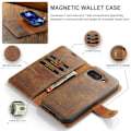 Pikkukuva 4 / 11: DG MING Google Pixel 9a 2-in-1 Magneetti Lompakkokotelo - Ruskea Brown