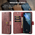 Pikkukuva 6 / 11: DG MING Samsung S24 2-in-1 magneetti lompakkokotelo - Punainen Red