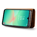 Pikkukuva 3 / 9: DG MING Samsung A26 5G 2-in-1 Magneetti Lompakkokotelo - Ruskea Brown