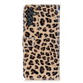Miniatyrbillede 3 af 8: SKALO Samsung A13 5G Leopardmønstret pungetui i PU-læder Multicolor