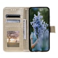 Miniatyrbillede 2 af 6: SKALO Xiaomi Redmi 14C Mandala Flip Cover - Guld Gold