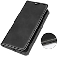 Miniatyrbillede 7 af 9: SKALO OnePlus 10T 5G Flip Cover m. pung i PU-læder - Sort Black