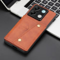 Miniatyrbild 6 av 11: SKALO Xiaomi Redmi Note 13 Pro 5G PU Läder Skal med Plånbok - Brun Brun