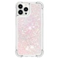 Miniatyrbild 1 av 6: SKALO iPhone 15 Pro Kvicksand Glitter Hjärtan TPU-skal - Rosa Rosa