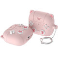 Pikkukuva 1 / 9: SKALO AirPods 4 Cute Cat Controller Kotelo - Pinkki Pink