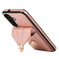 Miniatyrbild 2 av 11: SKALO Samsung A15 5G PU-Läder Korthållare Skal - Roséguld Rosa guld