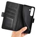Pikkukuva 5 / 9: SKALO Samsung S24 FE Premium Wallet Lompakkokotelo - Musta Black