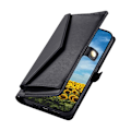 Miniatyrbillede 5 af 11: SKALO Xiaomi Redmi 14C PU-Læder Envelope Flip Cover - Sort Black