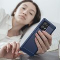 Pikkukuva 8 / 9: SKALO Motorola Edge 40 Pro 5G Armor Carbon Iskunkestävä TPU suojakuori - Valitse väri Blue