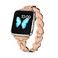 Pikkukuva 2 / 5: SKALO Metalliranneke "Twist" Apple Watch SE 40mm - Valitse väri Pink gold