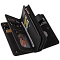 Pikkukuva 5 / 11: SKALO Xiaomi Redmi 10C Big Wallet 17-lokeroa Lompakkokotelo - Musta Black