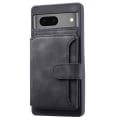 Miniatyrbillede 2 af 5: SKALO Google Pixel 7a PU-læder Cover med Pung - Sort Black