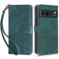 Miniatyrbillede 1 af 6: SKALO Google Pixel 8 Pro Flip Cover m. pung i PU-læder - Grøn Green