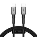 Tech-Protect Ultraboost DNA USB-C kabel 100W 1m - Iron Grey grå