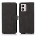 Miniatyrbillede 1 af 8: SKALO Motorola Moto G23 4G KHAZNEH Pungetui i PU-læder - Sort Black