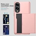 Miniatyrbillede 3 af 11: SKALO Samsung S25 Edge Armor Kortholder Cover - Guld Gold