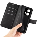 Pikkukuva 4 / 6: SKALO Motorola Moto G84 5G Premium Wallet Lompakkokotelo - Musta Black