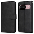 Miniatyrbillede 2 af 8: SKALO Google Pixel 9a PU-læder Flip Cover - Vælg farve Black