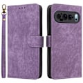 Miniatyrbillede 1 af 7: SKALO Google Pixel 9 Pro XL Flip Cover m. pung i PU-læder - Lilla Purple