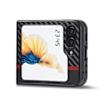 Pikkukuva 5 / 6: SKALO Samsung Z Flip6 LC.IMEEKE Carbon Fiber PU-nahkakuori - Musta Black
