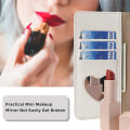 Miniatyrbillede 6 af 9: SKALO Samsung A25 5G Litchi Makeup Mirror Flip Cover - Hvid White