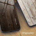 Miniatyrbild 5 av 7: SKALO iPhone 15 Pro Max Wood Härdat Glas TPU-skal - Svart Svart
